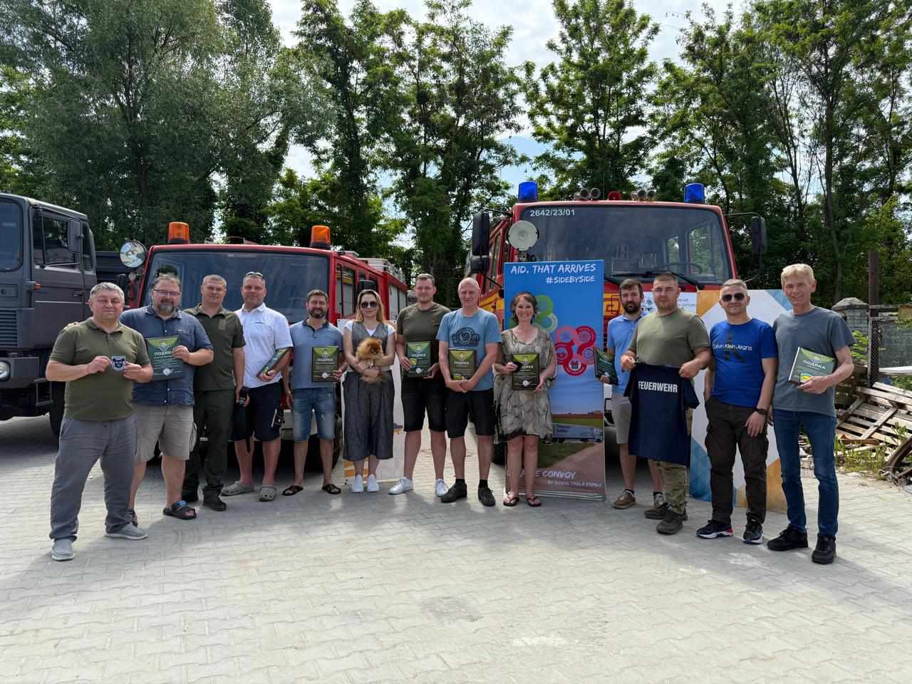 «Народна самооборона Львівщини» відправила третю пожежну машину на Херсонщину