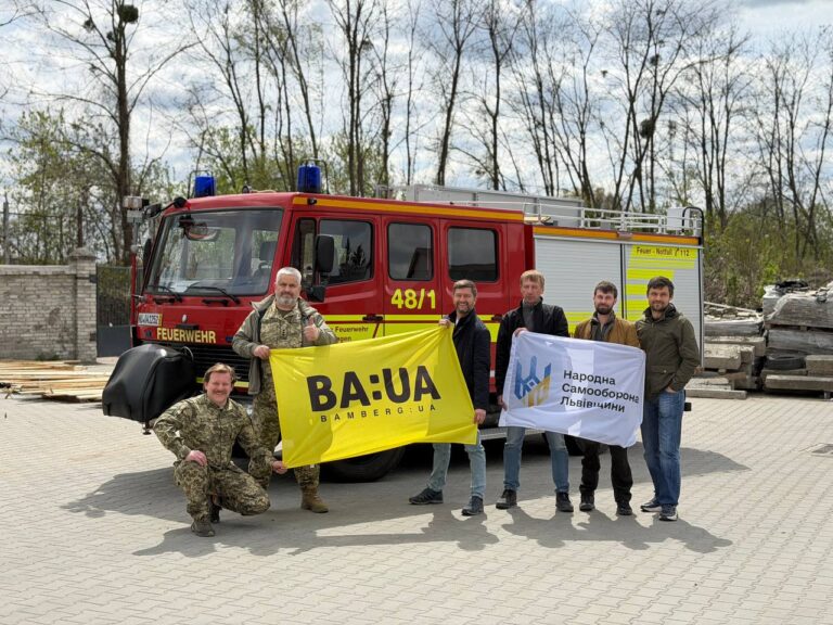 Прикордонники на Сумському напрямку отримали пожежну машину від «Народної самооборони Львівщини» та «Bamberg:UA»